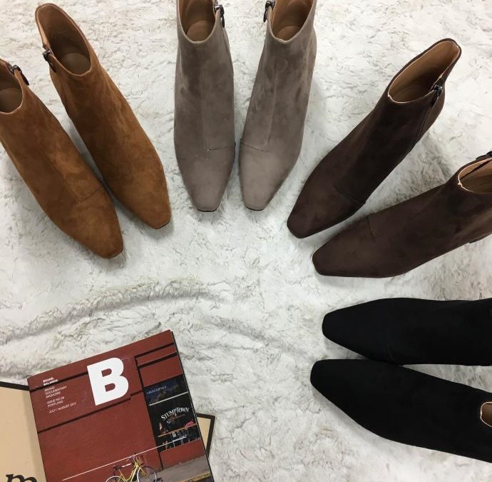 Daily Suede Angle Boots 3045