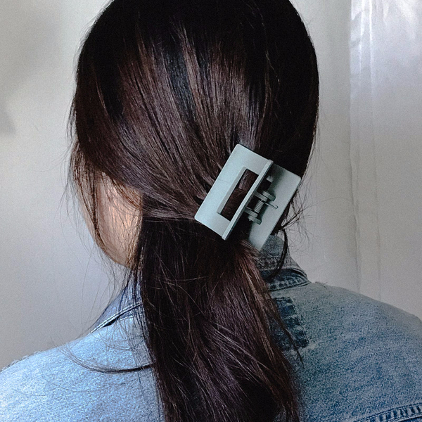 Hair Accessories Matte Black Square Pincers Lovely