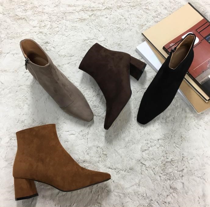 Daily Suede Angle Boots 3045