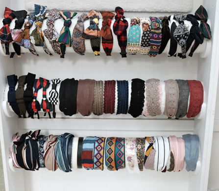 Hair Accessories Purple Check Hairpin