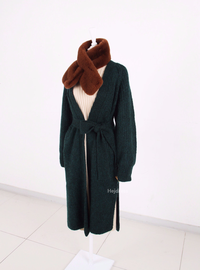 Fake Fur Mink Shawl 13color Muffler Eco Fur Fur We