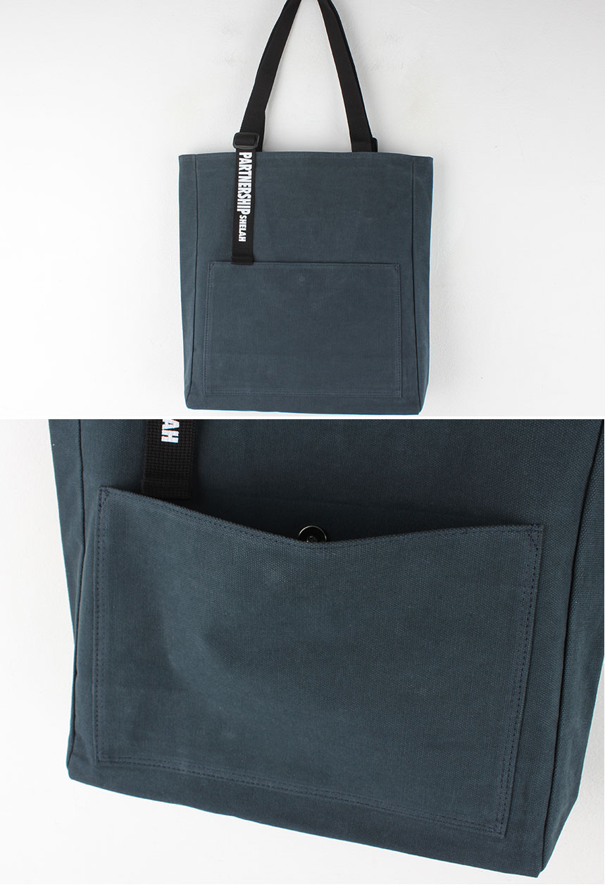Shoulder Pocket Eco Back Lettering Canvas Bag Dail