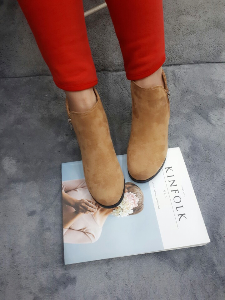 Women's Sesame Angle Boots Ankle Booty Shoes Mi