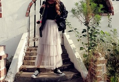 Kang Kang Long Skirt Sun My Way Chiffon Autumn Ben