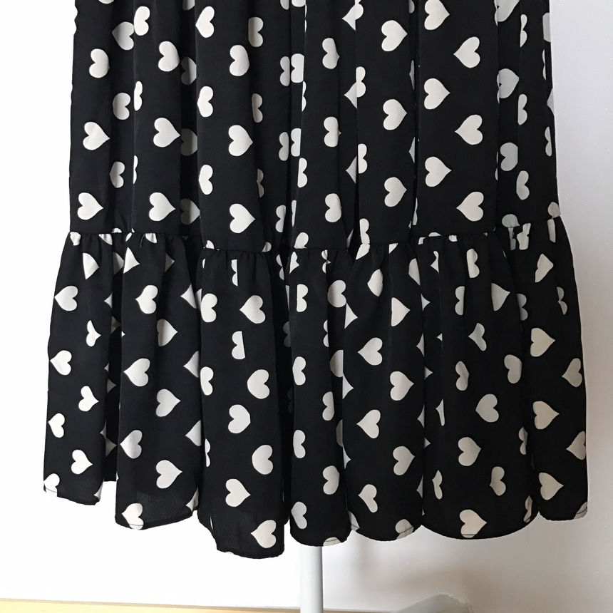 Heart long skirt Lovely look simple 30s female pre