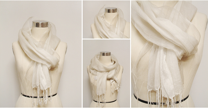 Balloon Silk 50% Color Scarf Scarf 7 Color Fall Ch