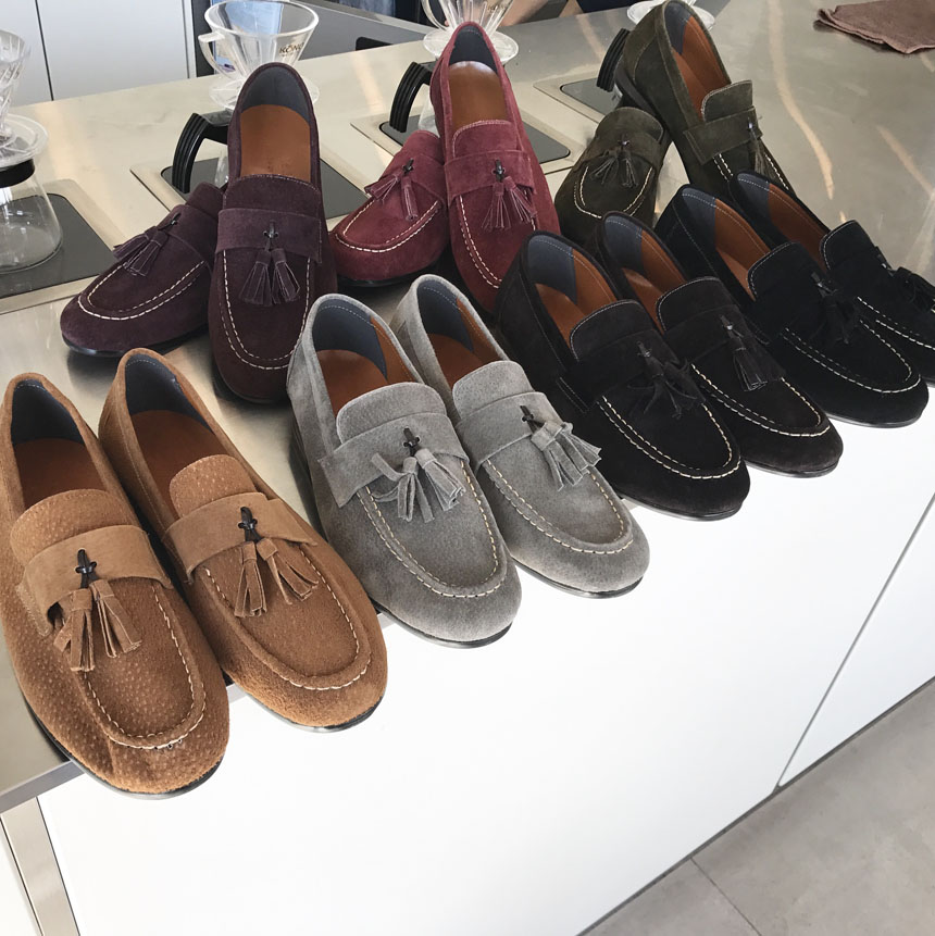 Men's Handmade Suede Tassel Loafers 7 Color Men