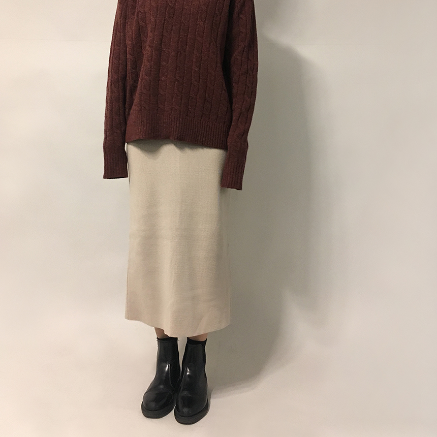 Second Beige Goliath Cut Skirt 3color Girls Long S