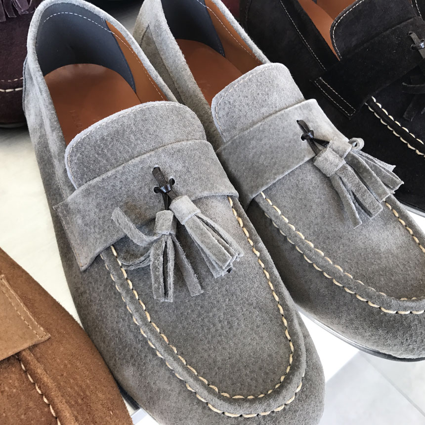 Men's Handmade Suede Tassel Loafers 7 Color Men