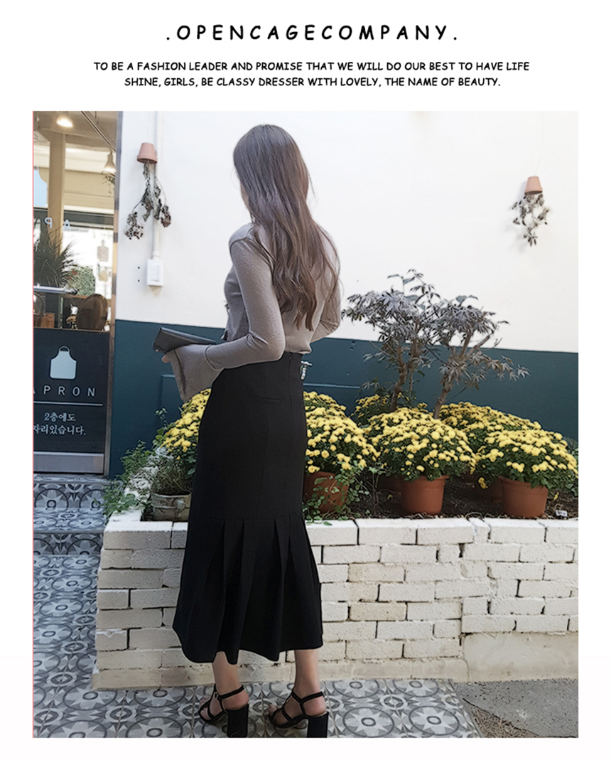 Latest Fall Winter 2017 Brown Skirts Mermaid Women