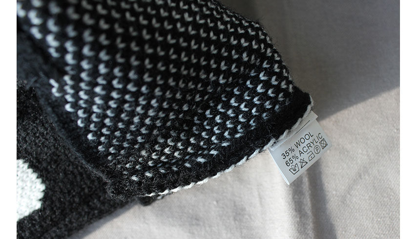 Double knit eco bag Shoulder bag Knit bag Winter k