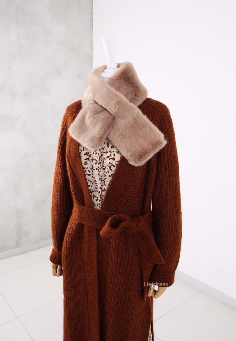 Fake Fur Mink Shawl 13color Muffler Eco Fur Fur We