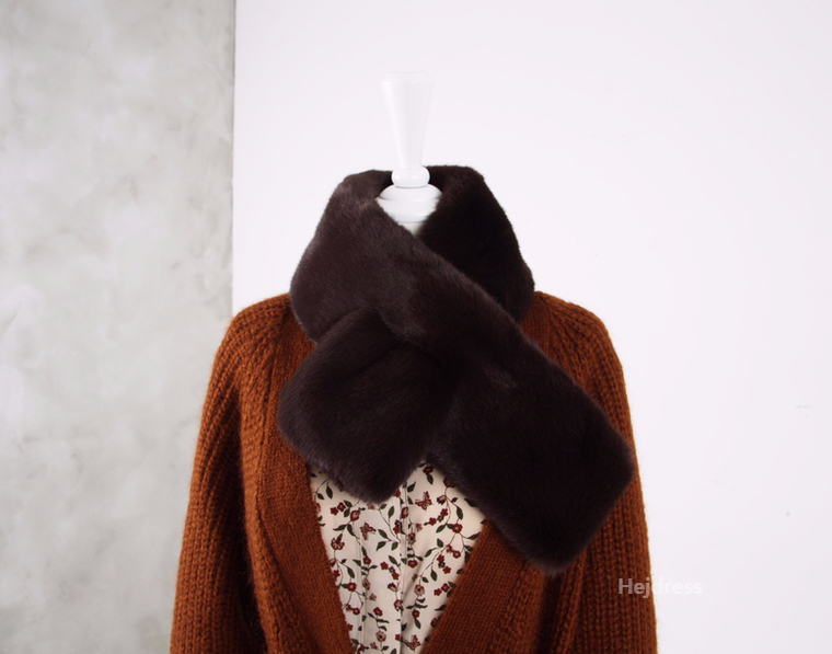 Fake Fur Mink Shawl 13color Muffler Eco Fur Fur We