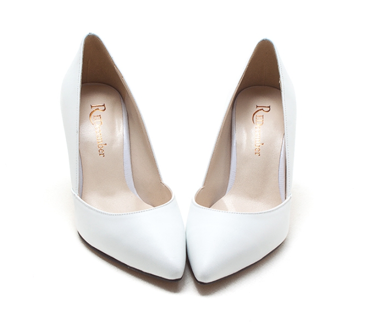 Handmade cowhide stiletto heel 8cm latex cushion b