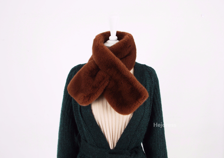 Fake Fur Mink Shawl 13color Muffler Eco Fur Fur We
