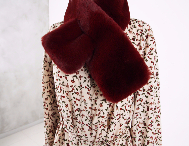 Fake Fur Mink Shawl 13color Muffler Eco Fur Fur We