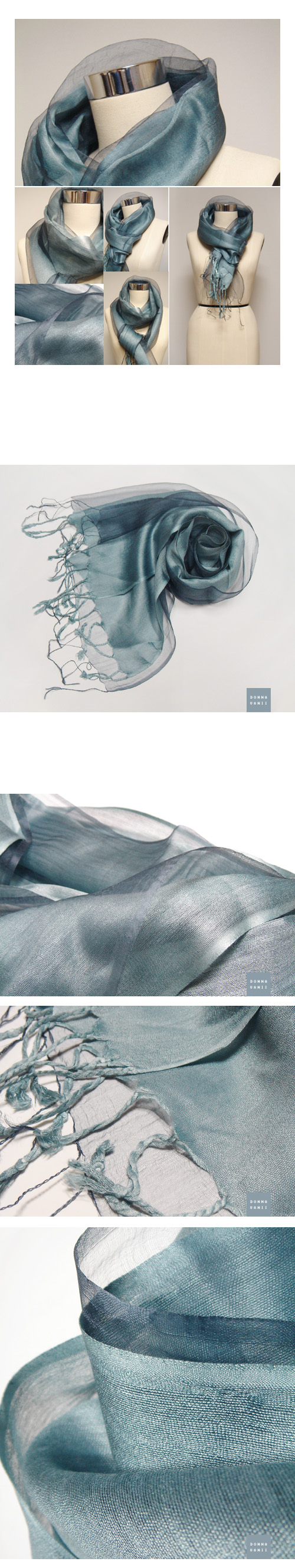 Balloon Silk 50% Color Scarf Scarf 7 Color Fall Ch