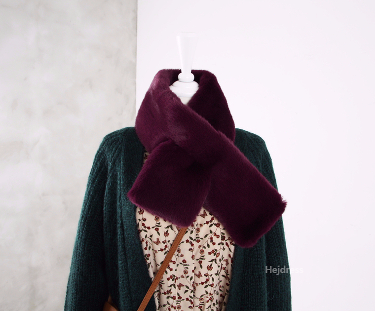 Fake Fur Mink Shawl 13color Muffler Eco Fur Fur We