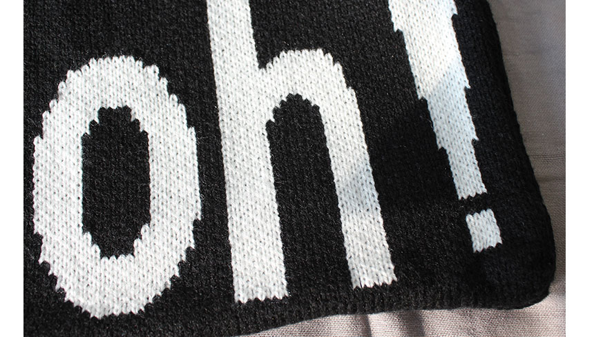 Double knit eco bag Shoulder bag Knit bag Winter k