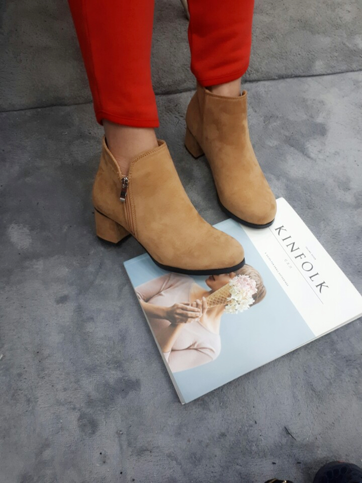 Women's Sesame Angle Boots Ankle Booty Shoes Mi