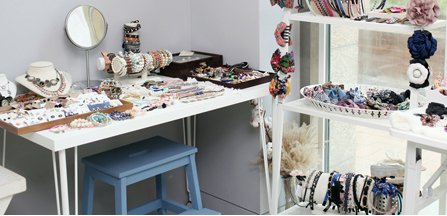 Hair Accessories Purple Check Hairpin