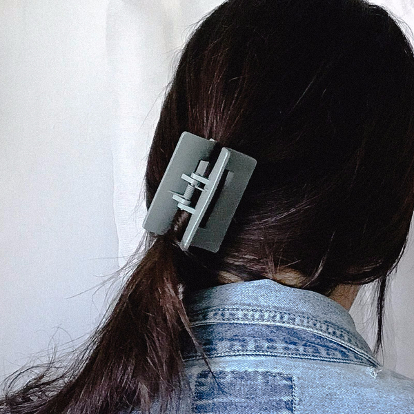 Hair Accessories Matte Black Square Pincers Lovely