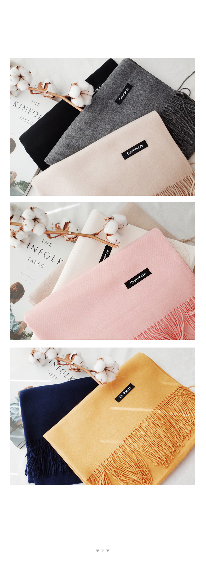 Cashmere muffler Shawl Couple New Year holiday gif
