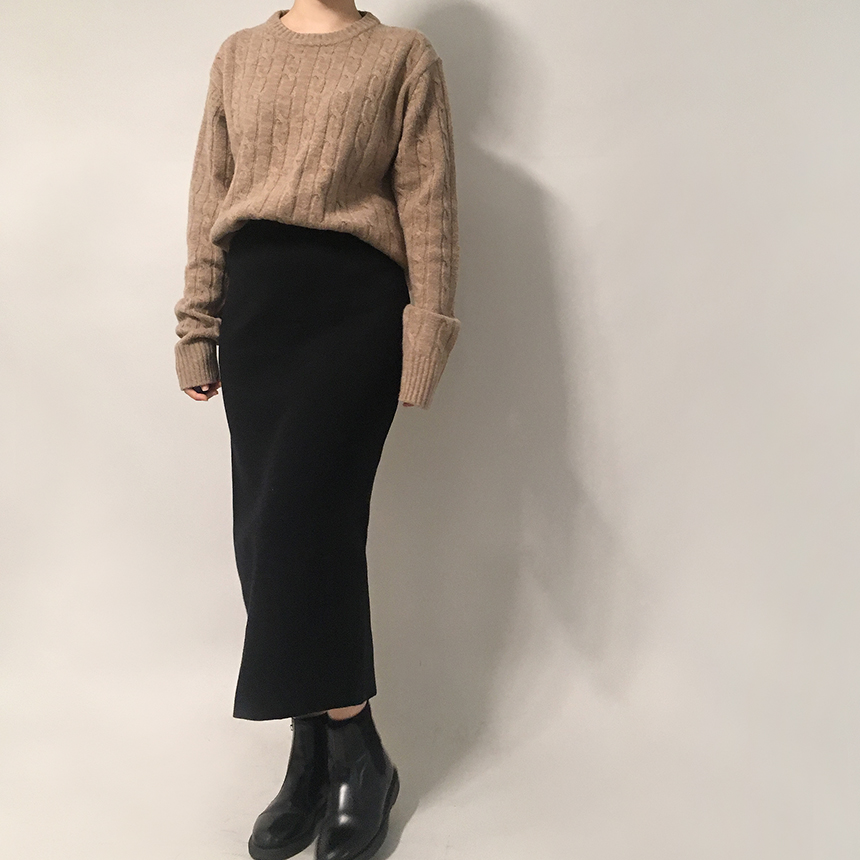 Second Beige Goliath Cut Skirt 3color Girls Long S