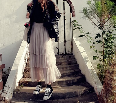 Kang Kang Long Skirt Sun My Way Chiffon Autumn Ben