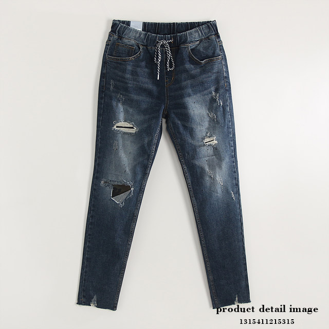 Korea Jeans Pants Part 9 Span holgado Military Cam