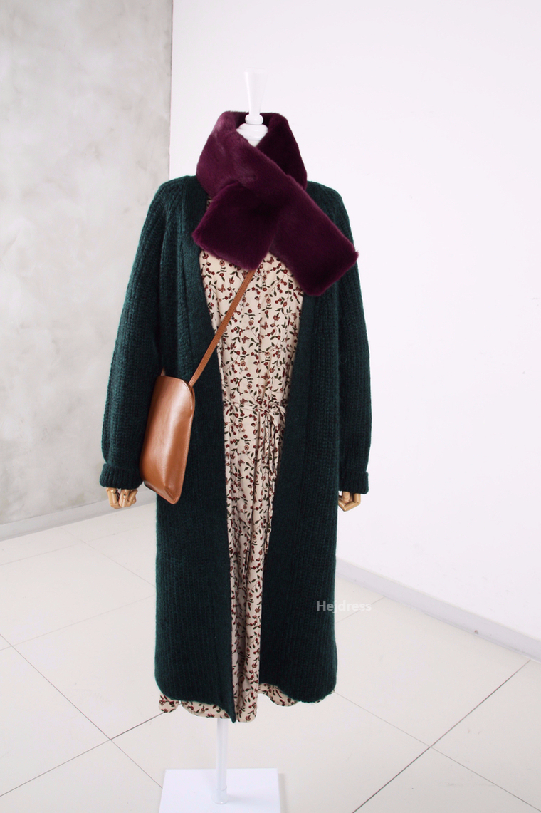 Fake Fur Mink Shawl 13color Muffler Eco Fur Fur We