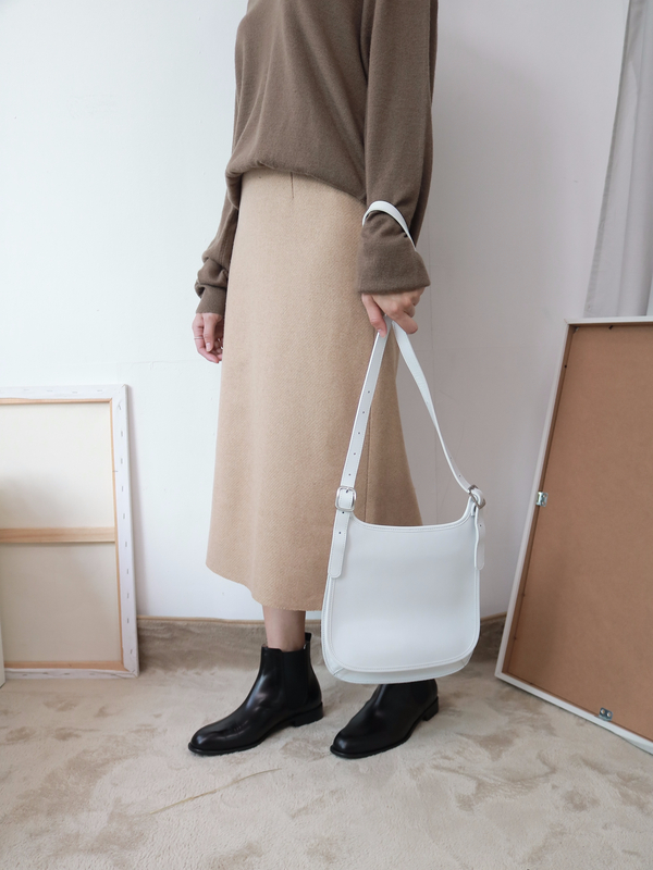 Woolen Long Skirt 2color Vegetable Winter Pit H Li