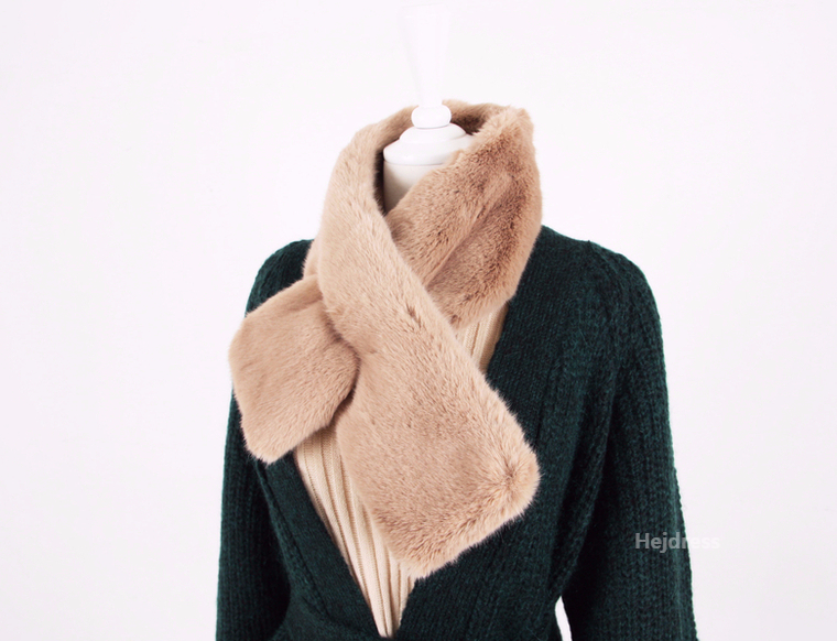 Fake Fur Mink Shawl 13color Muffler Eco Fur Fur We