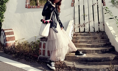 Kang Kang Long Skirt Sun My Way Chiffon Autumn Ben