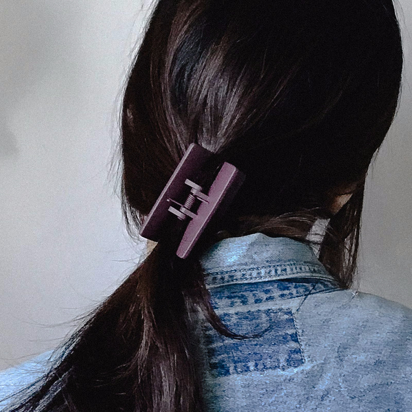 Hair Accessories Matte Black Square Pincers Lovely