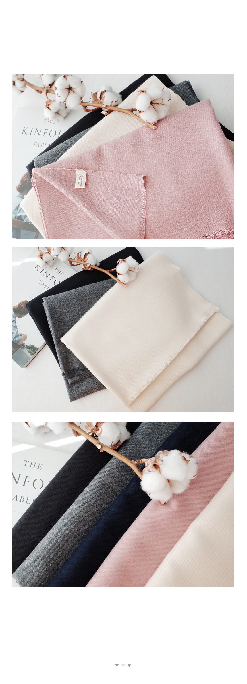 Cashmere muffler Shawl Couple New Year holiday gif