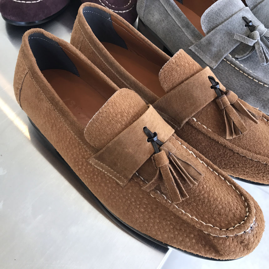 Men's Handmade Suede Tassel Loafers 7 Color Men