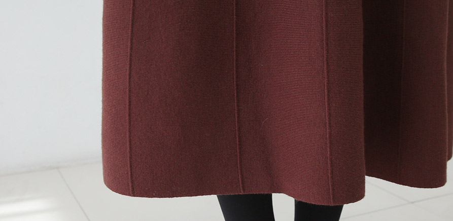 Knit Flare Long Skirts Charlotte A Line 30 Women F