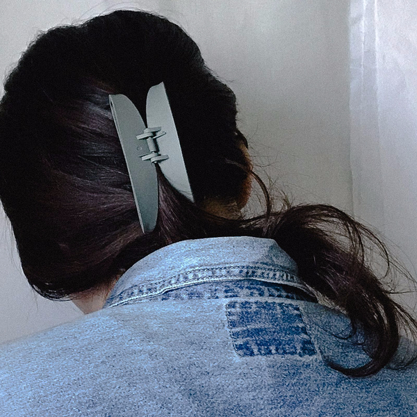 Hair Accessories Basic Black Big Tongue Pin Long H