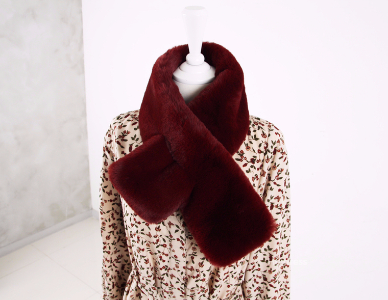 Fake Fur Mink Shawl 13color Muffler Eco Fur Fur We