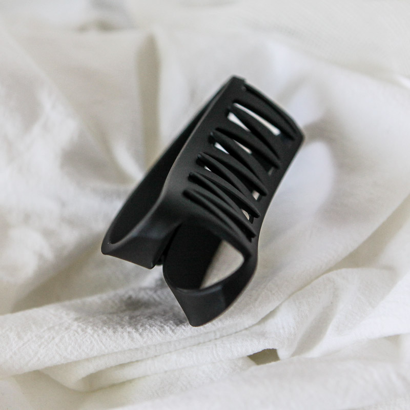 Hair Accessories Basic Black Big Tongue Pin Long H