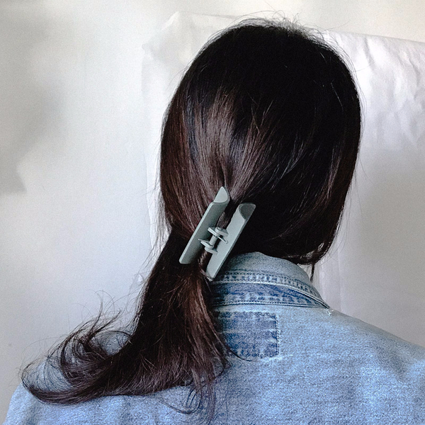 Hair Accessories Matte Black Square Pincers Lovely