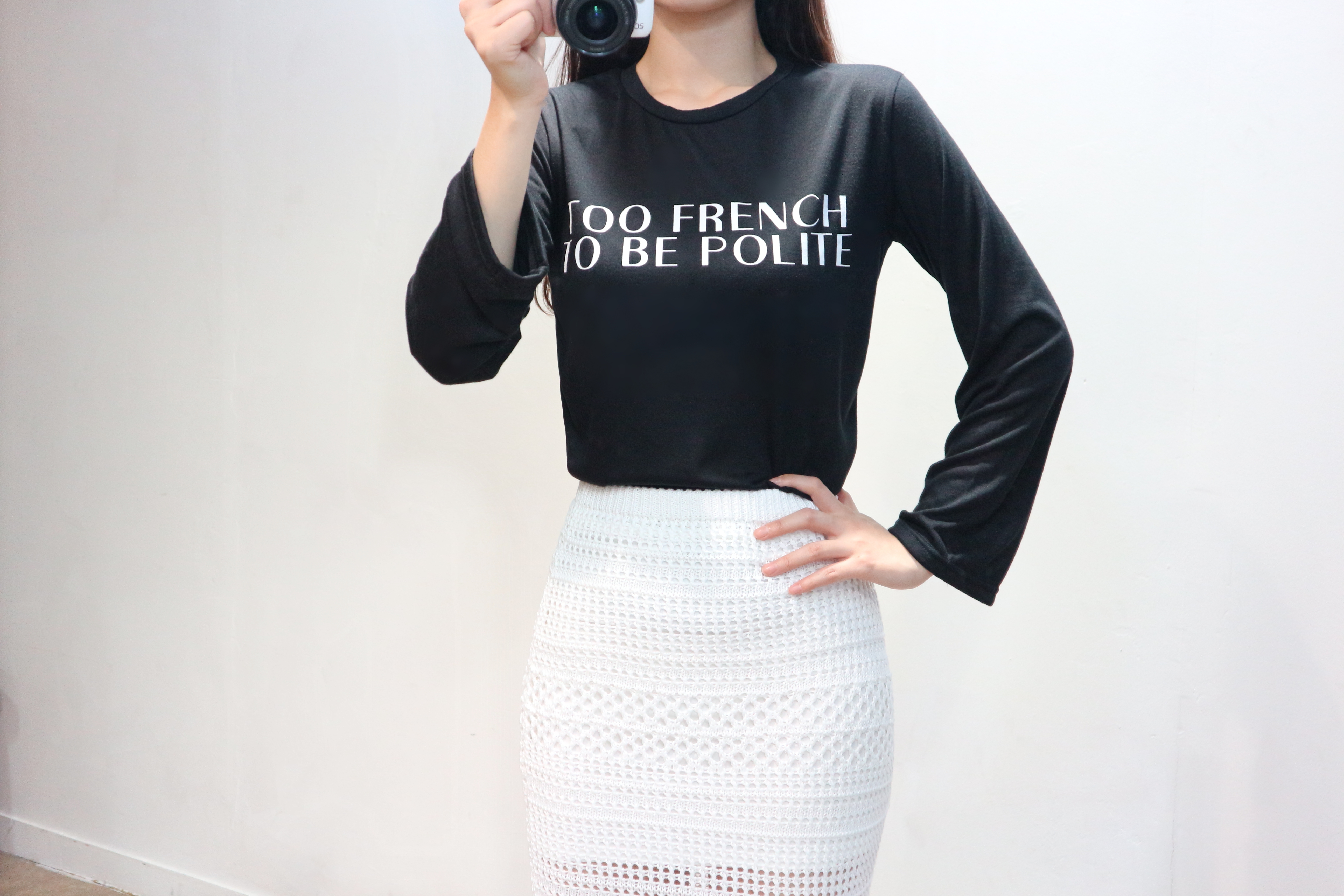 See-through Mermaid Knit Long Skirt Skirt Bending