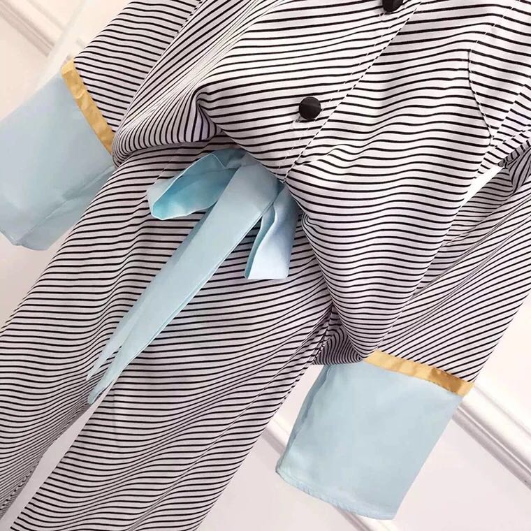 Imported Reica luxury silk long-sleeved pajamas cu