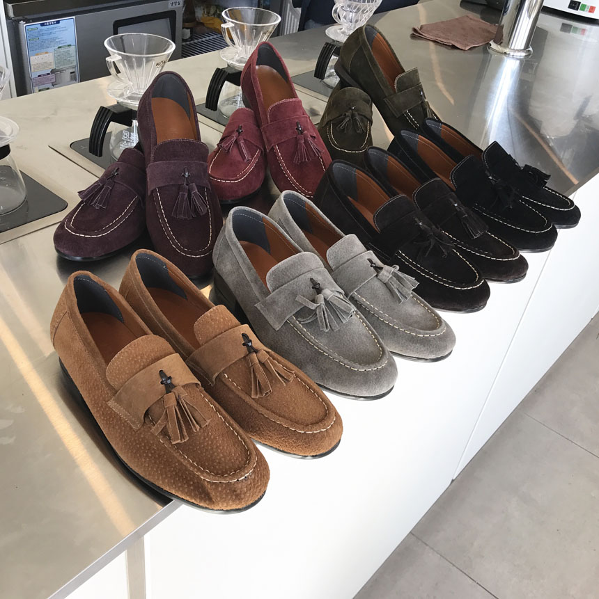 Men's Handmade Suede Tassel Loafers 7 Color Men
