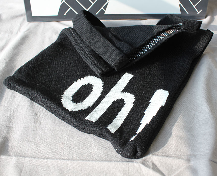 Double knit eco bag Shoulder bag Knit bag Winter k