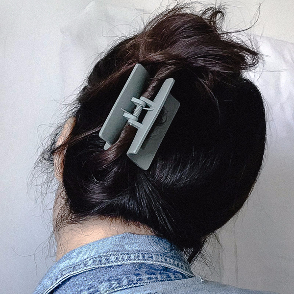 Hair Accessories Matte Black Square Pincers Lovely