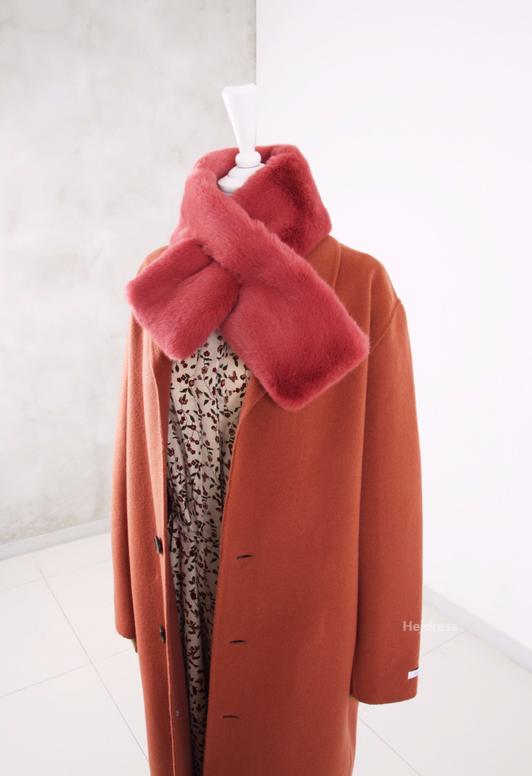 Fake Fur Mink Shawl 13color Muffler Eco Fur Fur We