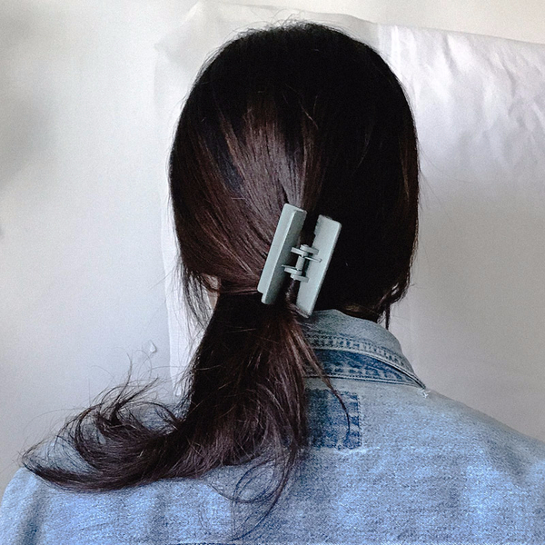 Hair Accessories Matte Black Square Pincers Lovely