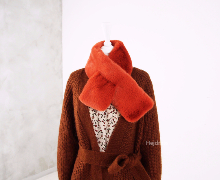 Fake Fur Mink Shawl 13color Muffler Eco Fur Fur We